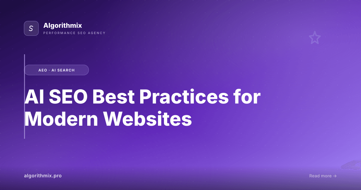 AI SEO Best Practices for Modern Websites