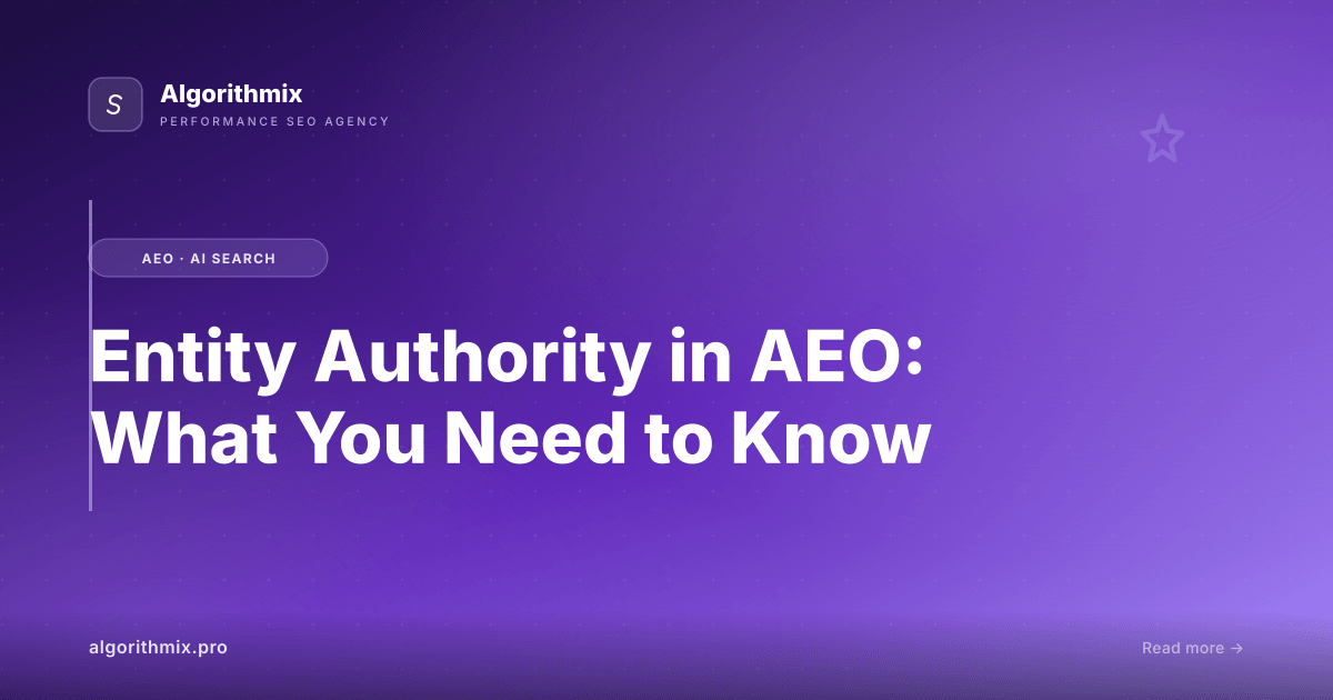 Entity Authority in AEO: What You Need to Know
